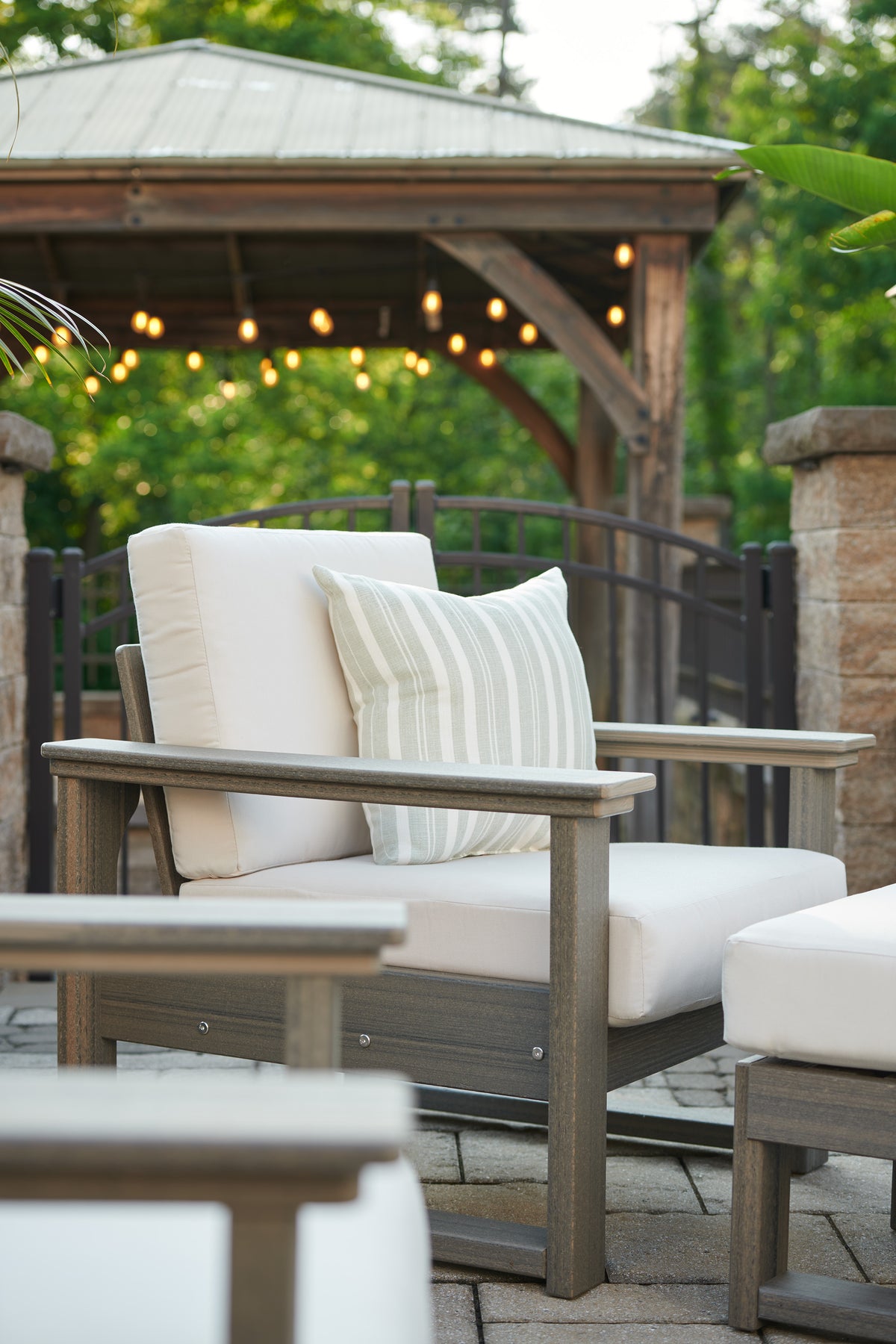 Lanai Deep Seating Chair Coastal Gray / Canvas