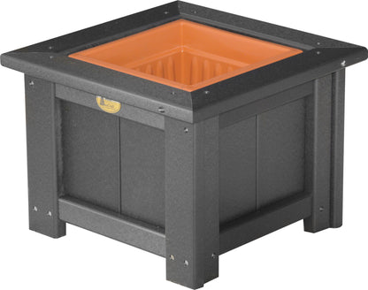 15" Square Planter Black