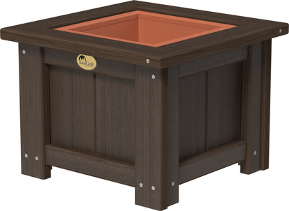 15" Square Planter Brazilian Walnut