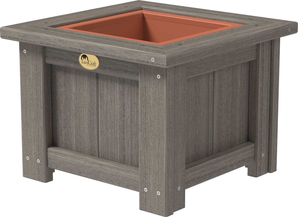 15" Square Planter Coastal Gray