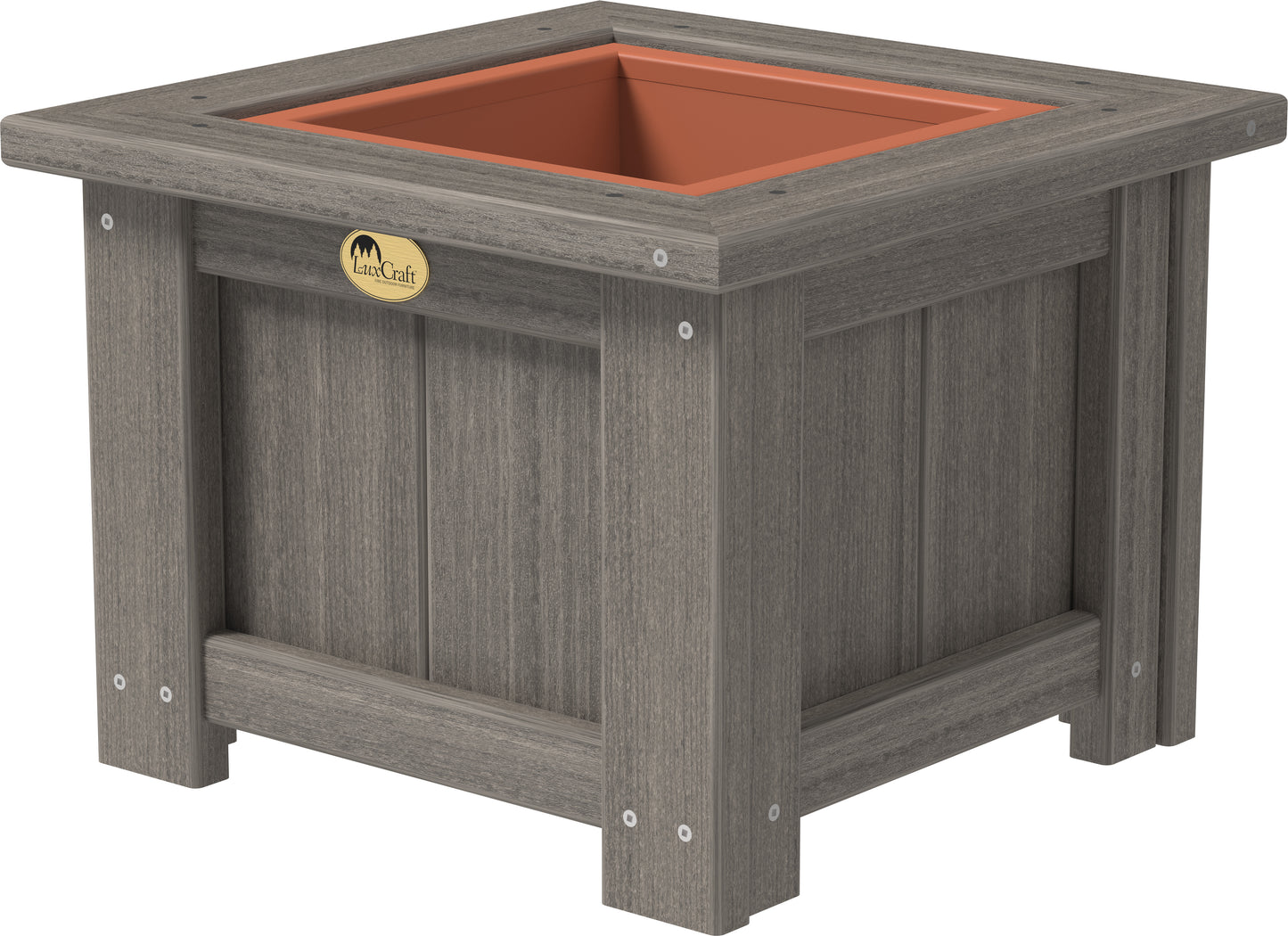 15" Square Planter Coastal Gray