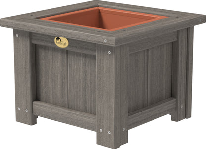 15" Square Planter Coastal Gray