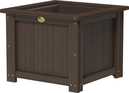 24" Square Planter Brazilian Walnut