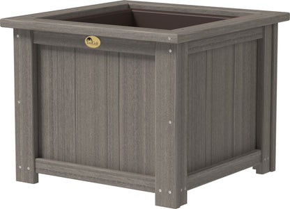 24" Square Planter Coastal Gray