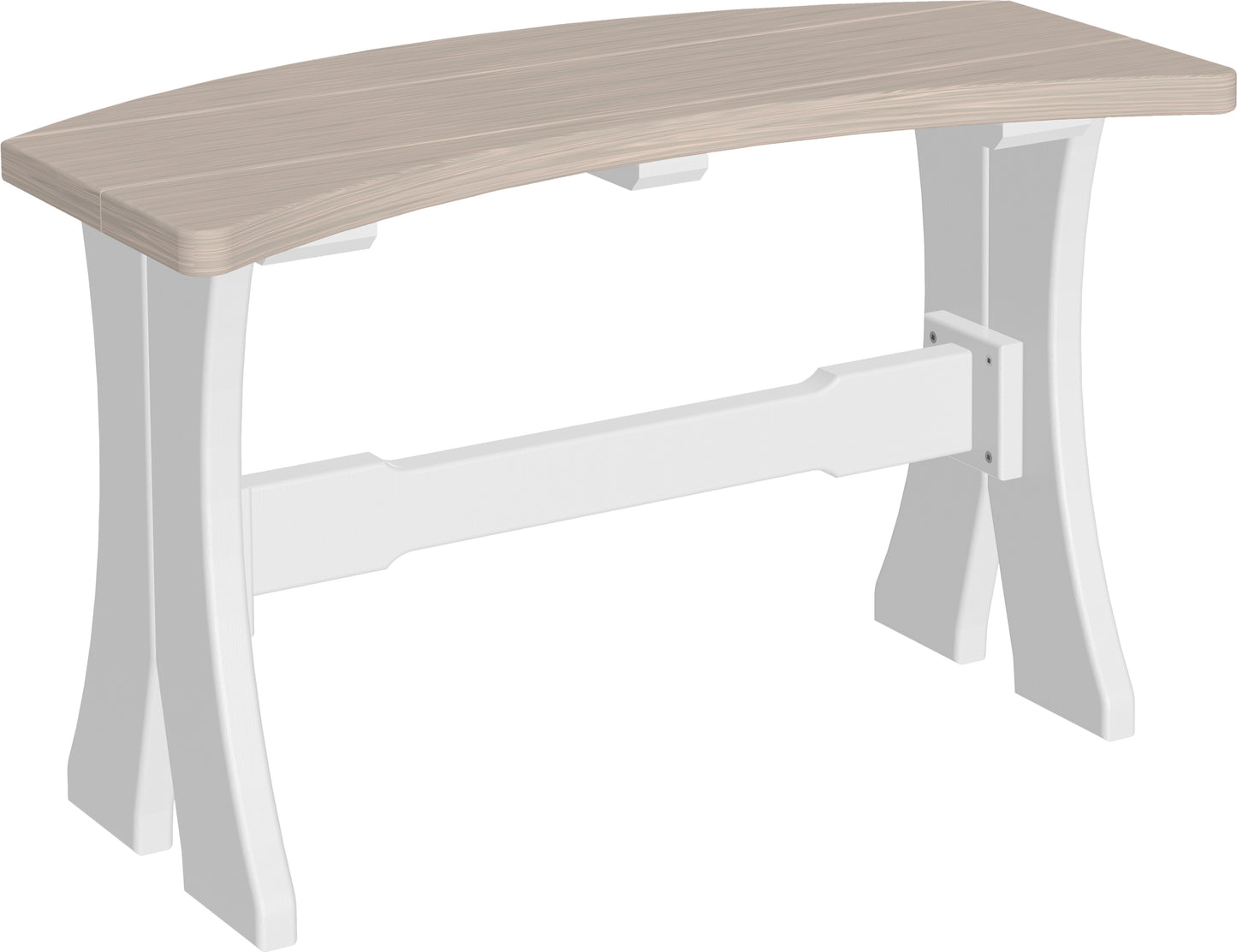 28" Table Bench Birch & White