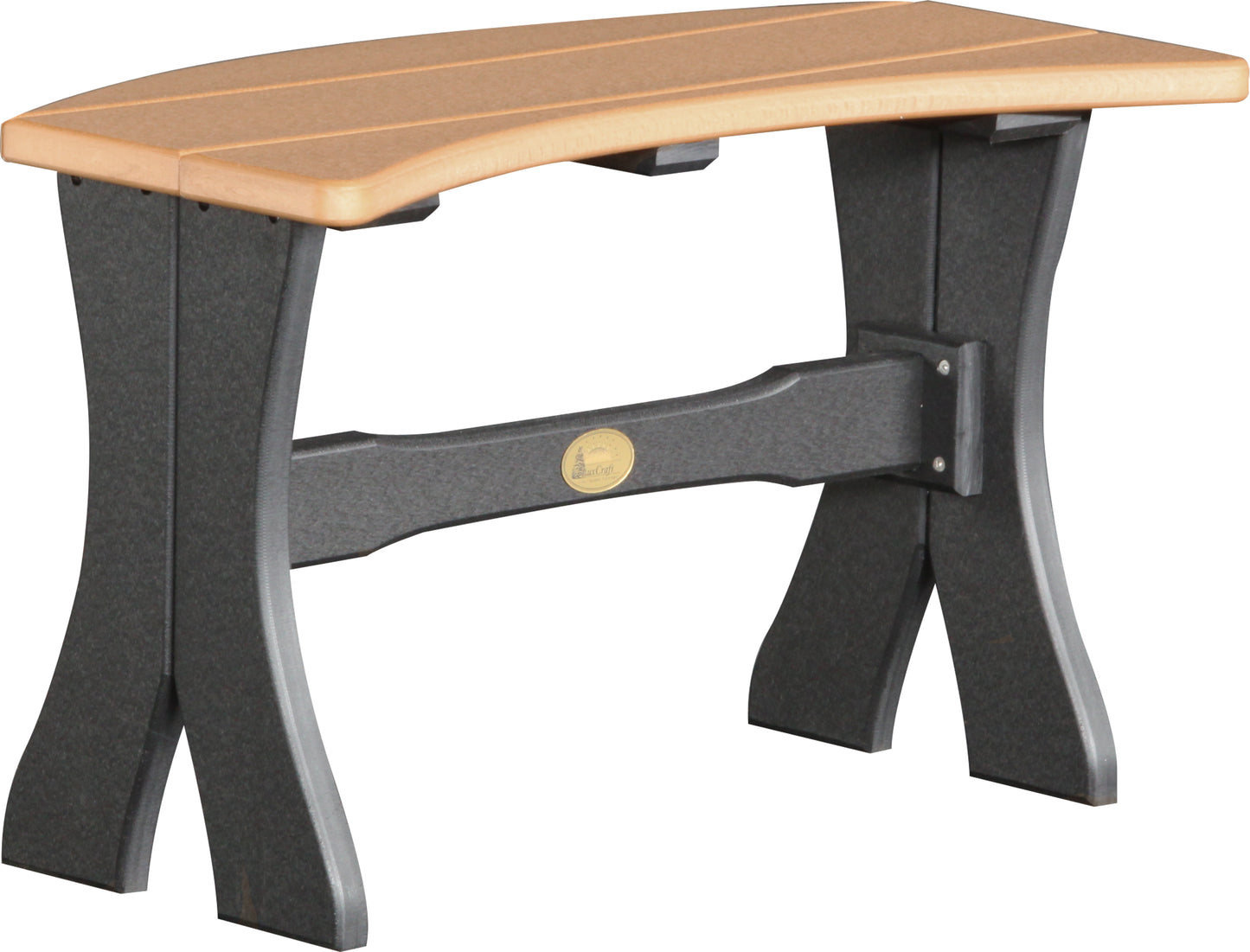 28" Table Bench Cedar & Black