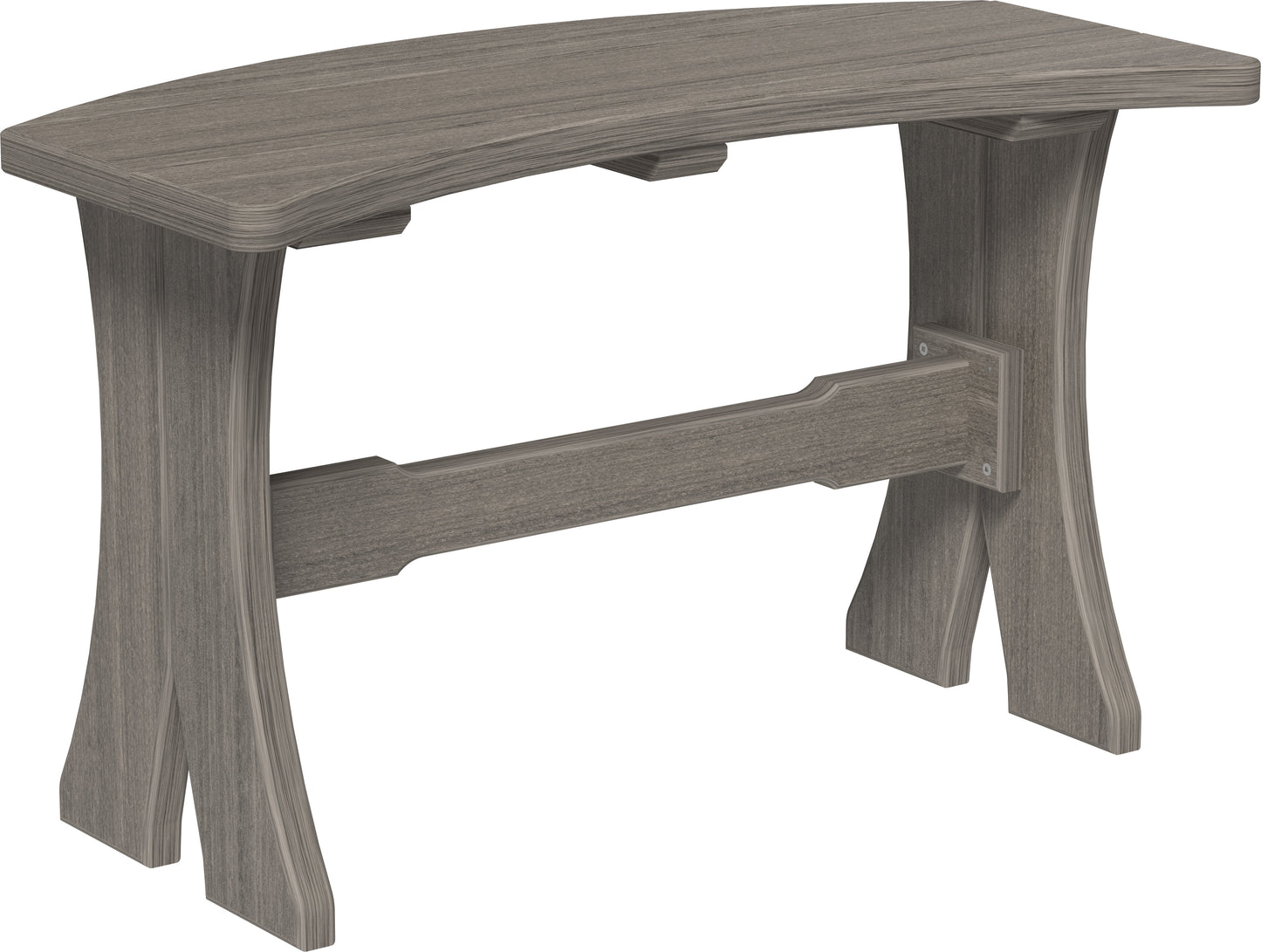 28" Table Bench Coastal Gray