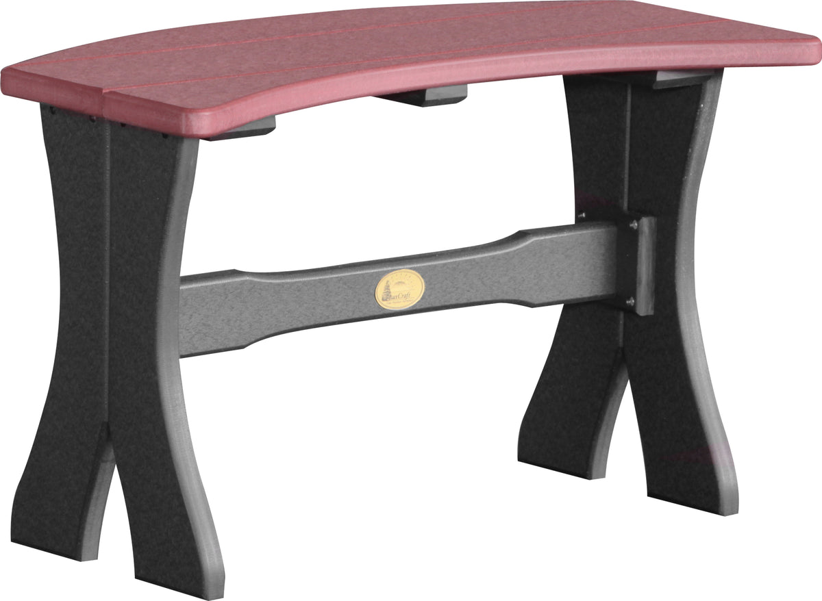 28" Table Bench Cherrywood & Black