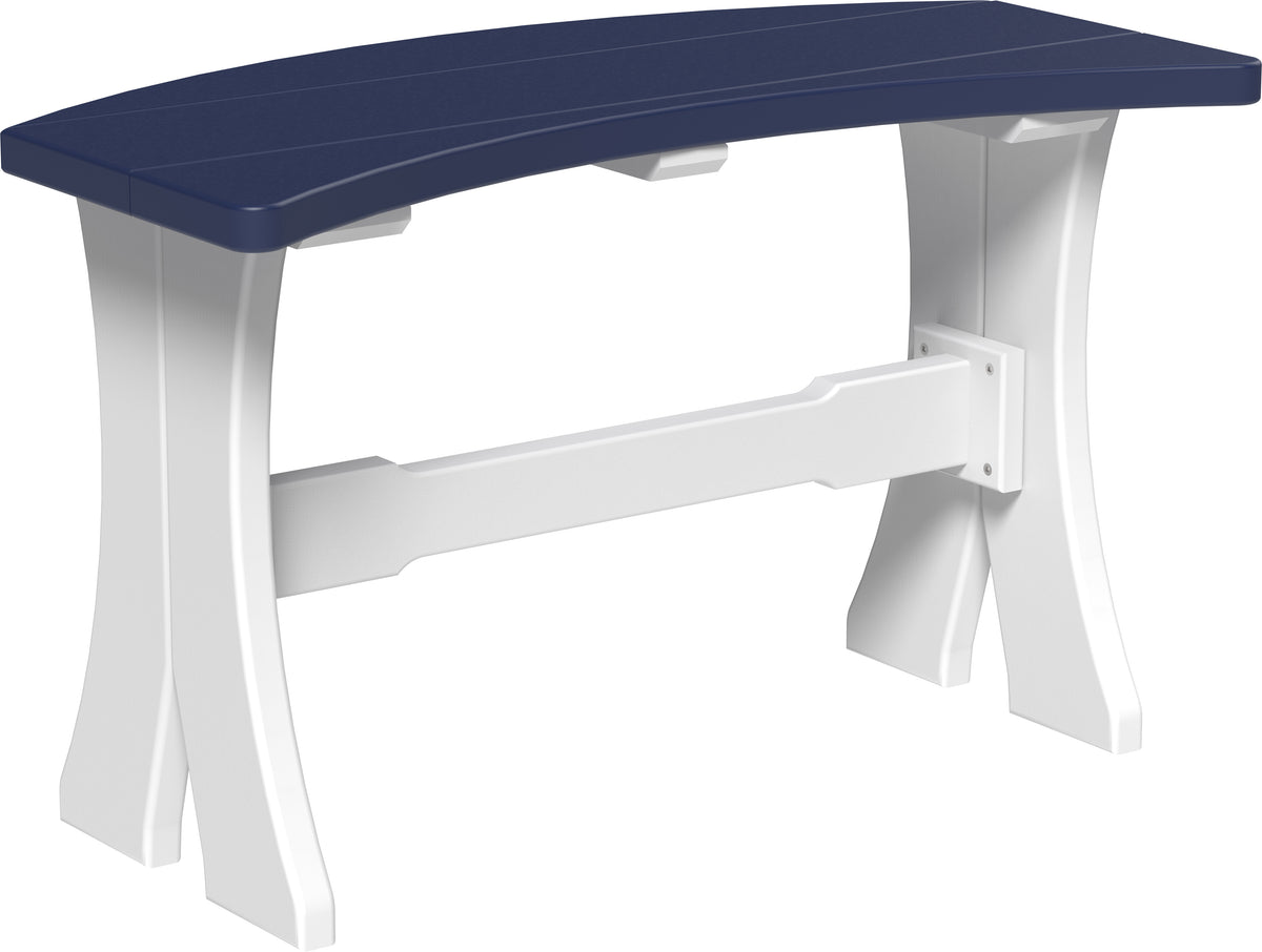 28" Table Bench Patriot Blue & White