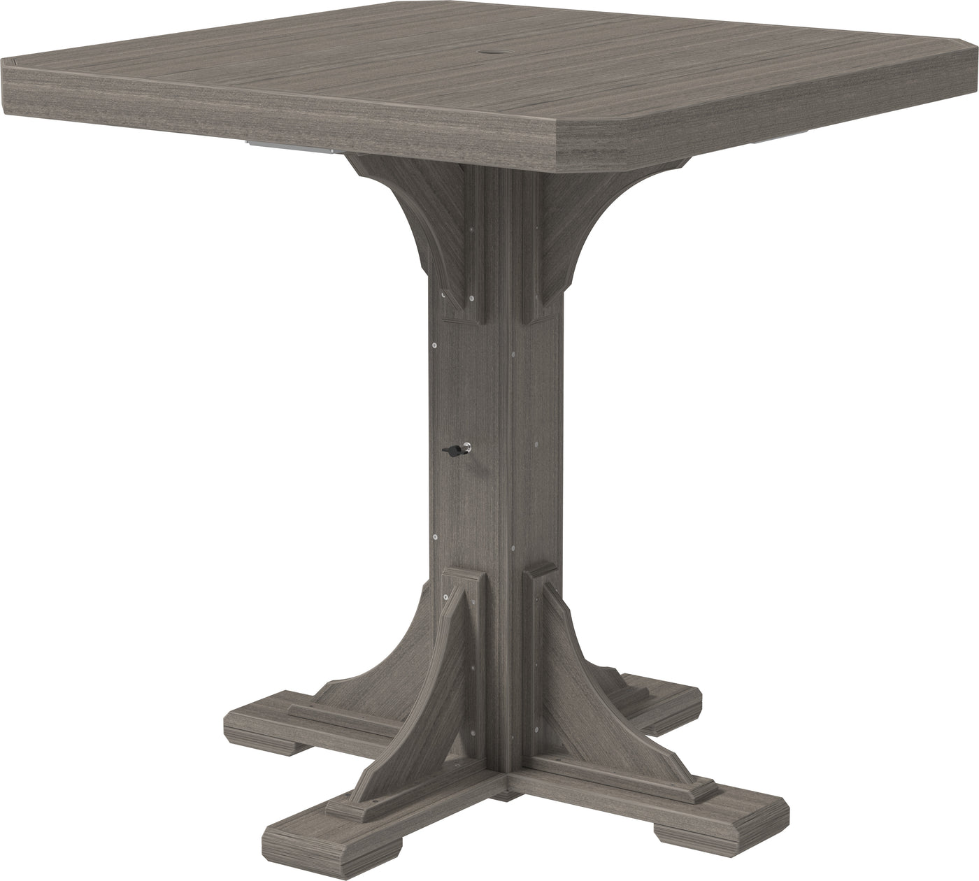 41" Square Table Coastal Gray / Bar Height
