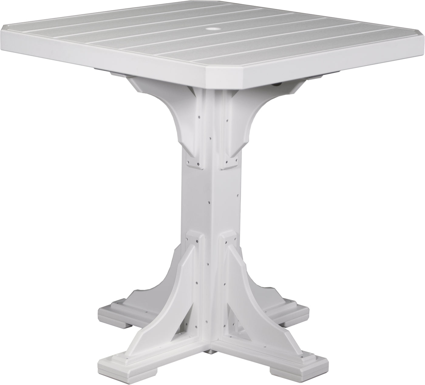 41" Square Table White / Bar Height