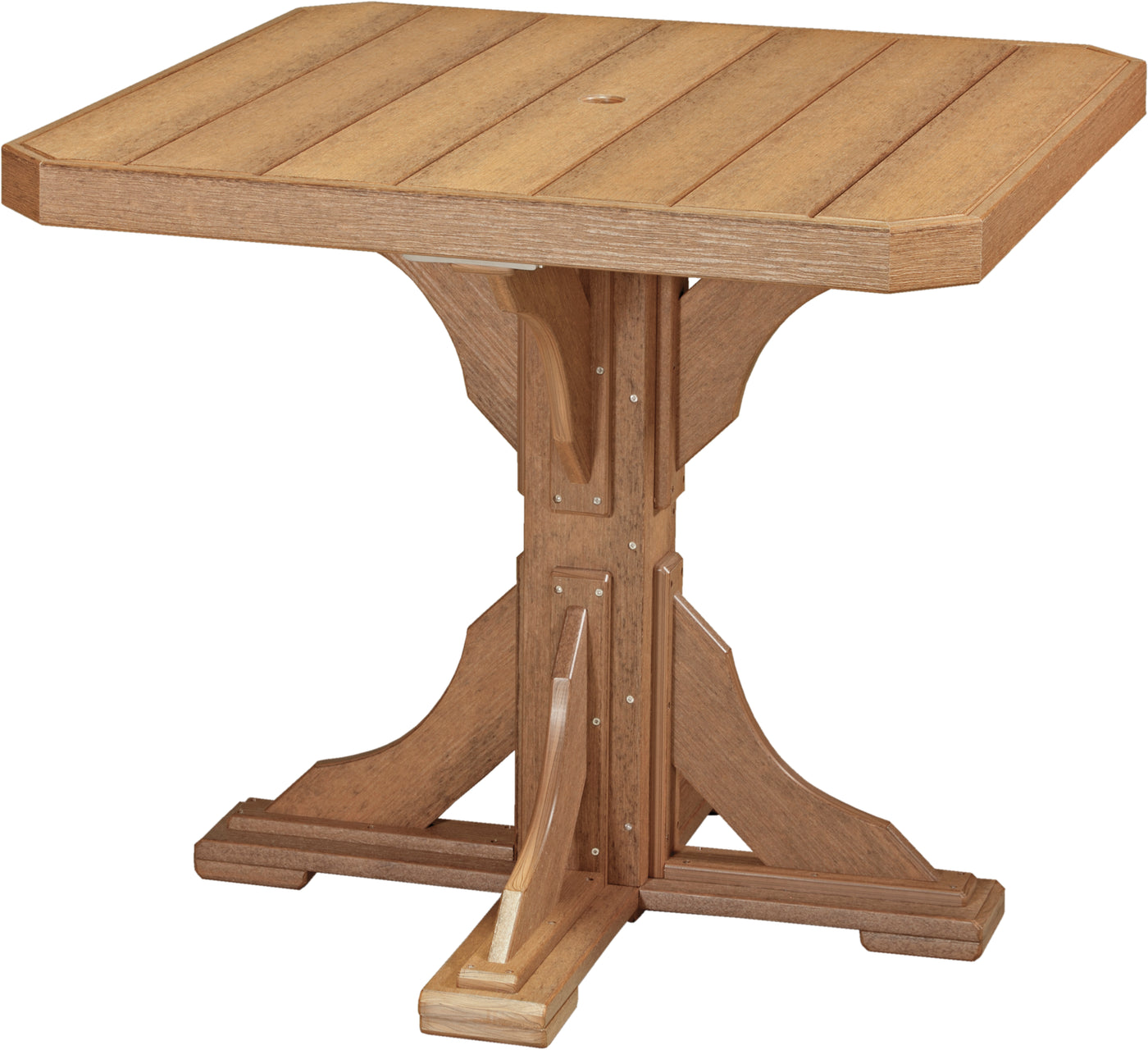 41" Square Table Antique Mahogany / Counter Height