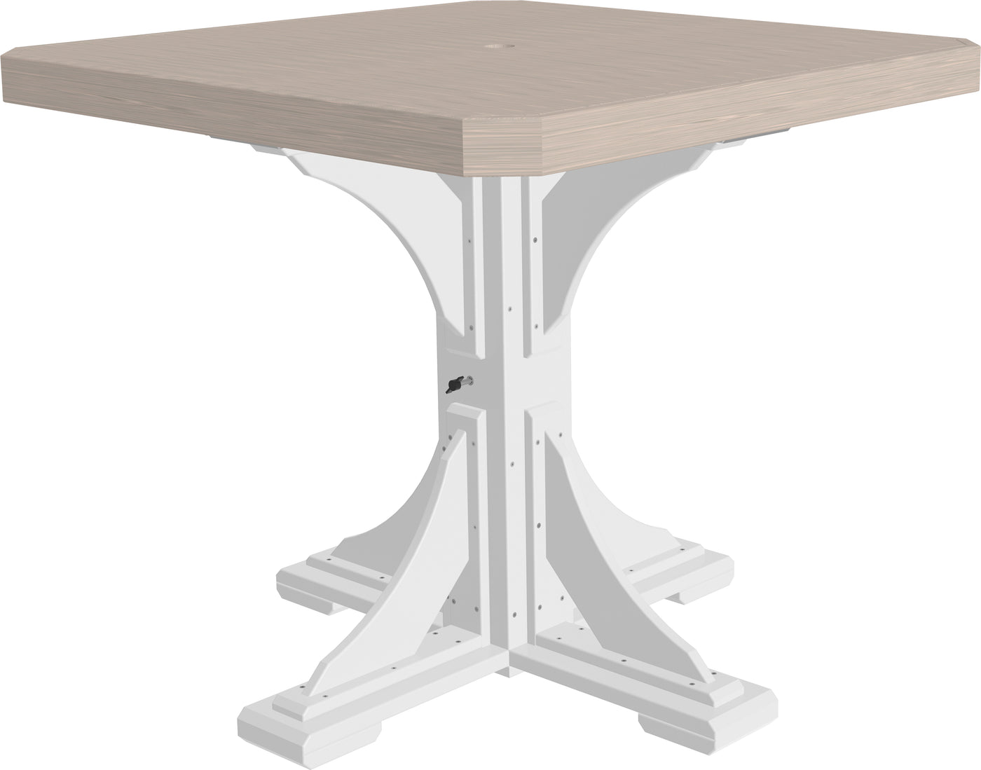 41" Square Table Birch & White / Counter Height