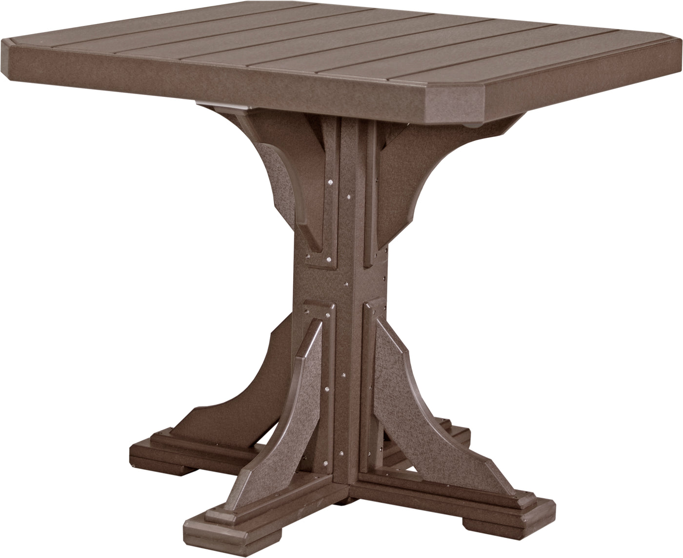 41" Square Table Chestnut Brown / Counter Height