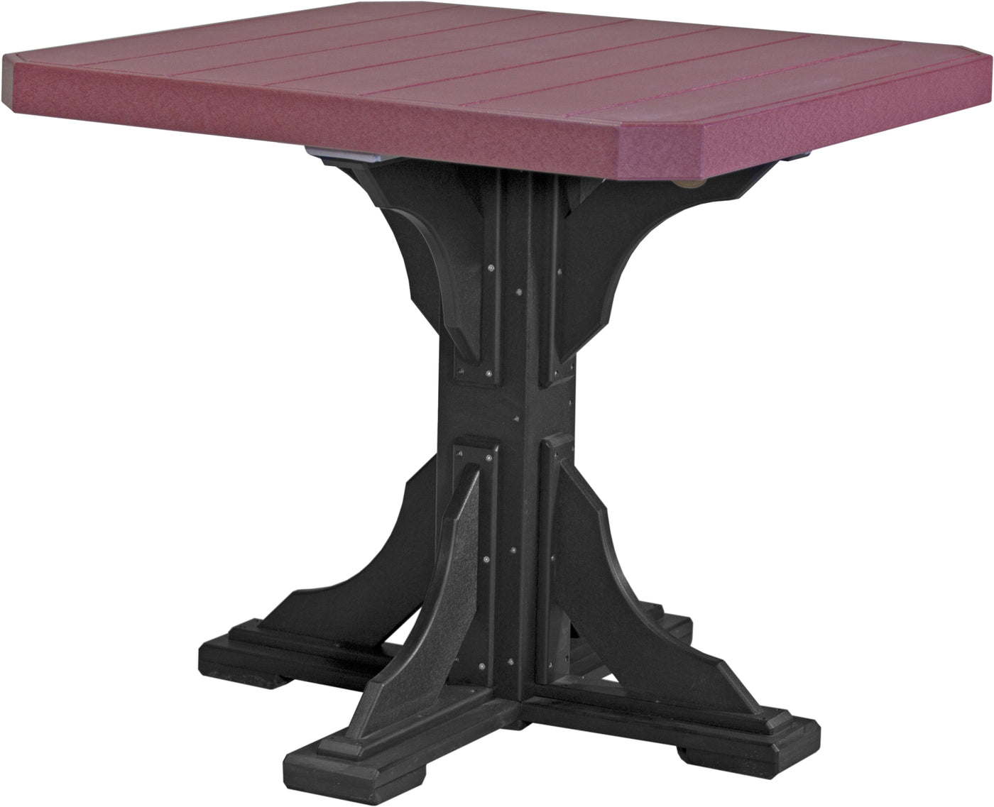 41" Square Table Cherrywood & Black / Counter Height