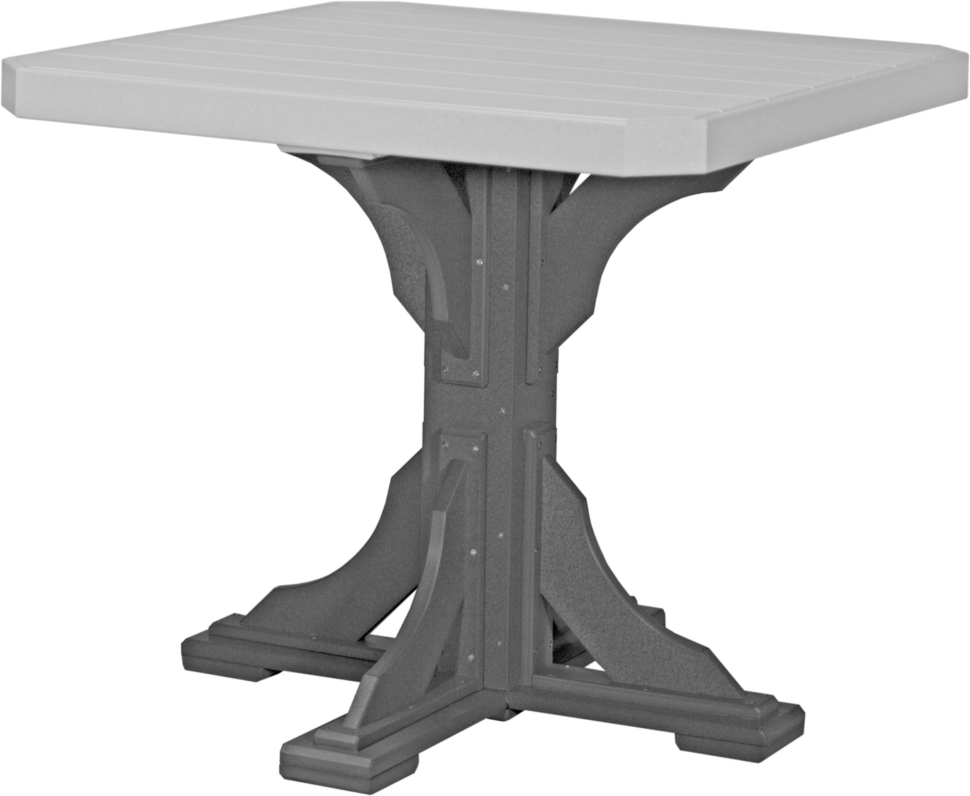 41" Square Table Dove Gray & Slate / Counter Height