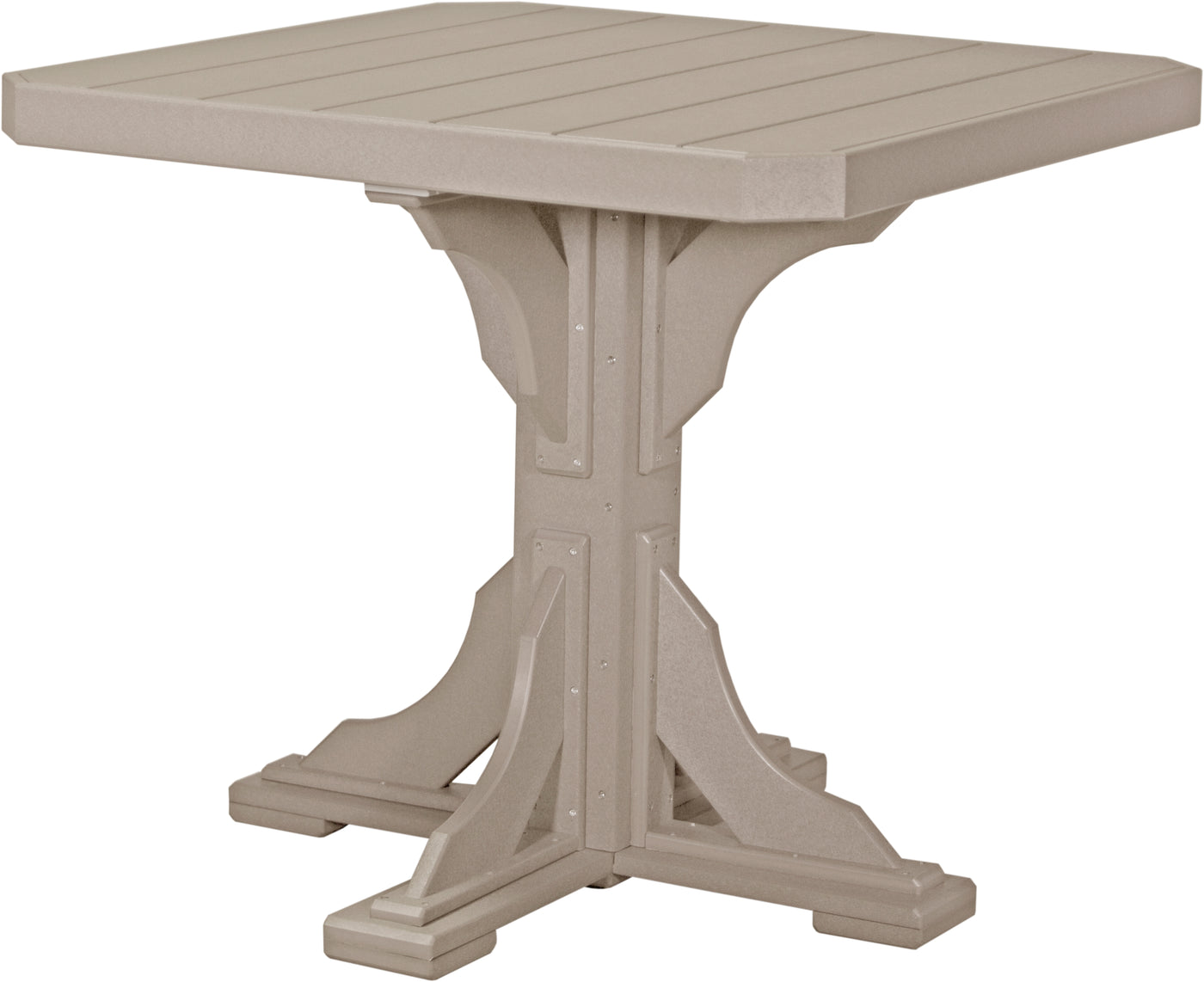 41" Square Table Weatherwood / Counter Height