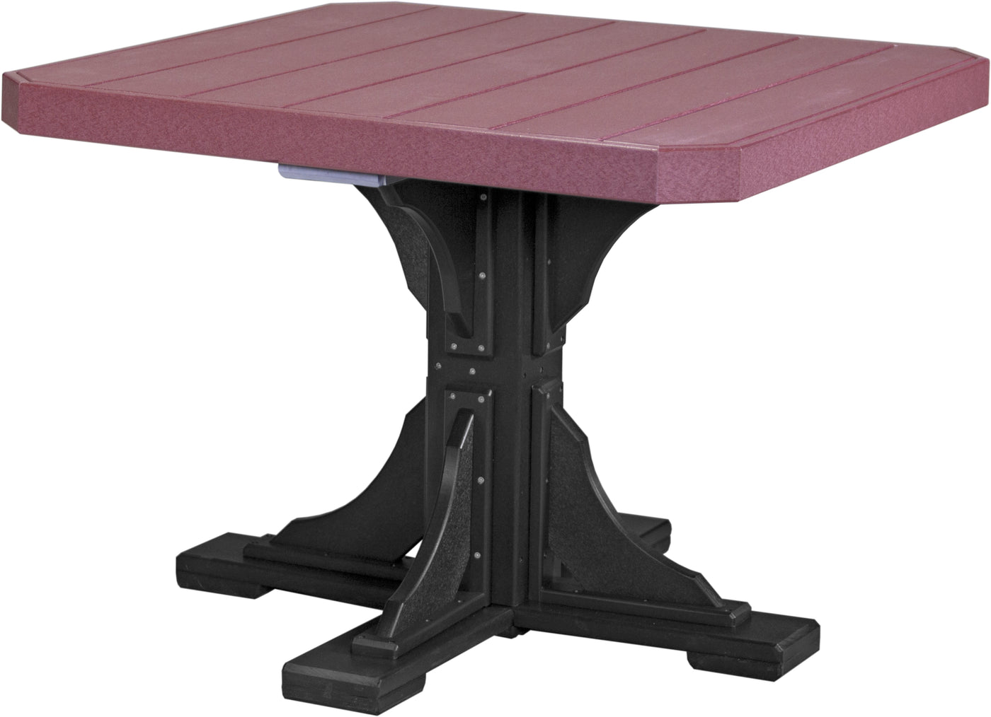 41" Square Table Cherrywood & Black / Dining Height