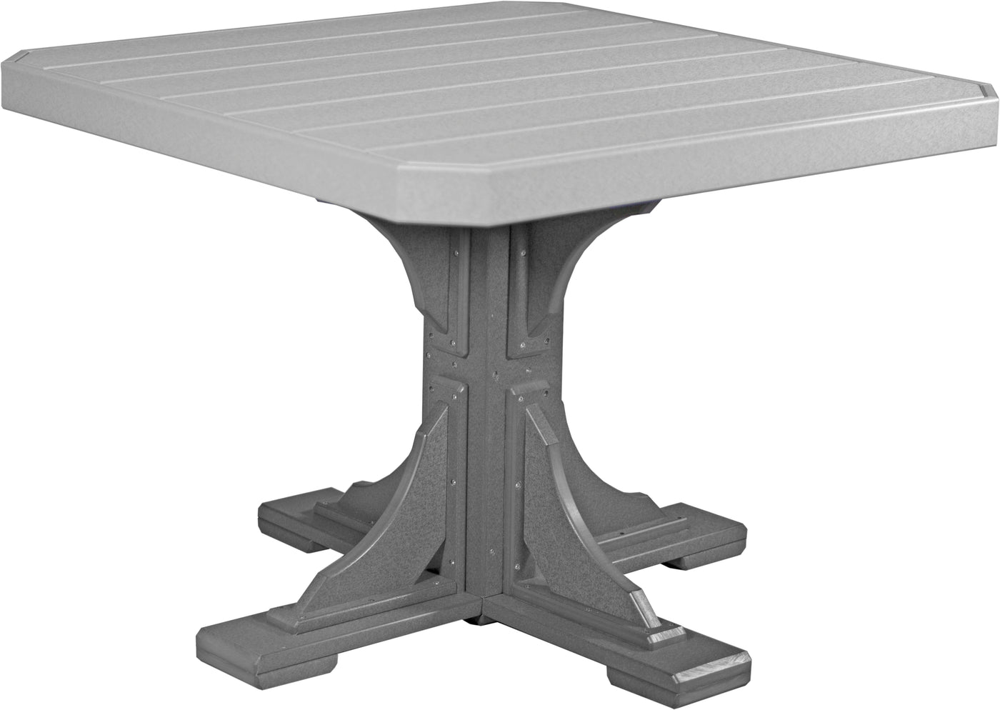 41" Square Table Dove Gray & Slate / Dining Height