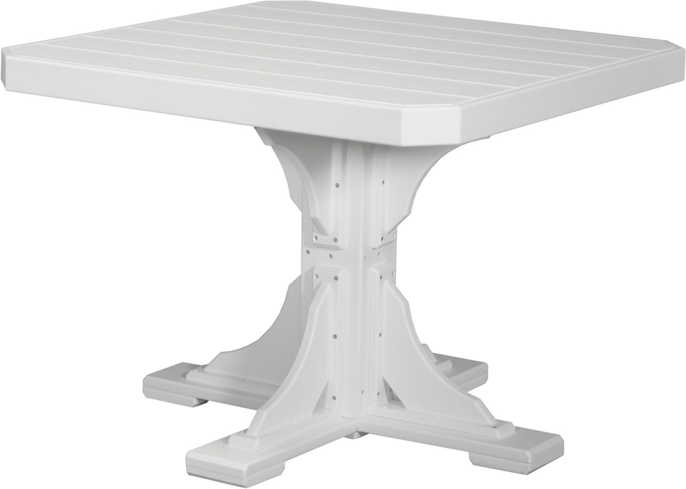 41" Square Table White / Dining Height