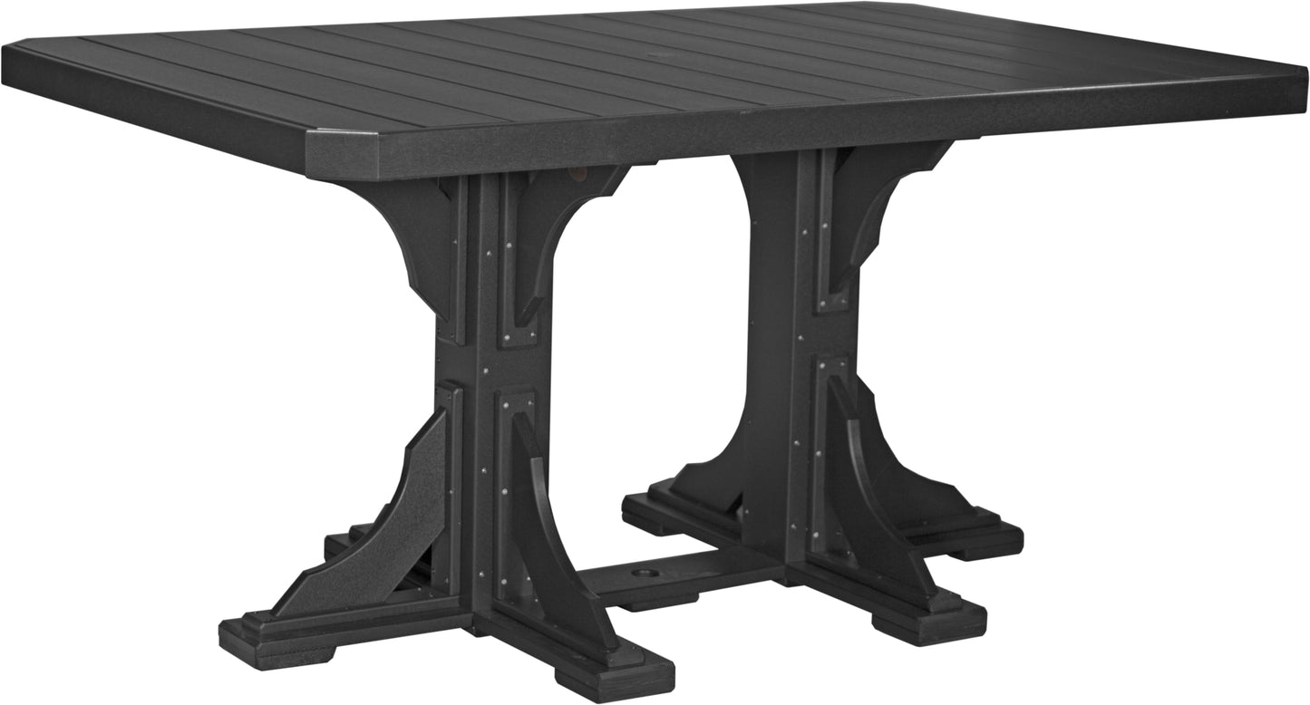 4' x 6' Rectangular Table Black / Counter Height