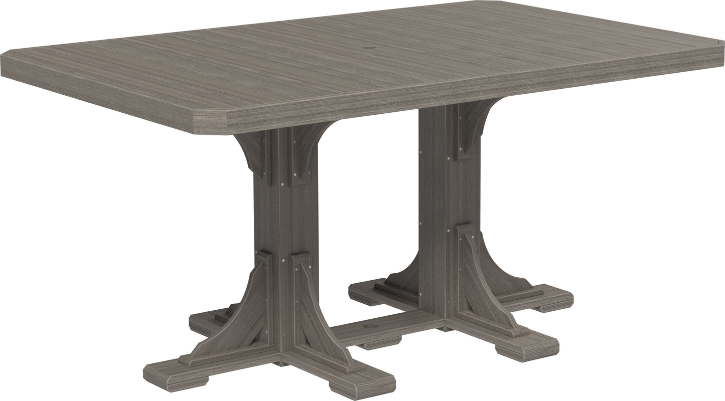 4' x 6' Rectangular Table Coastal Gray / Counter Height