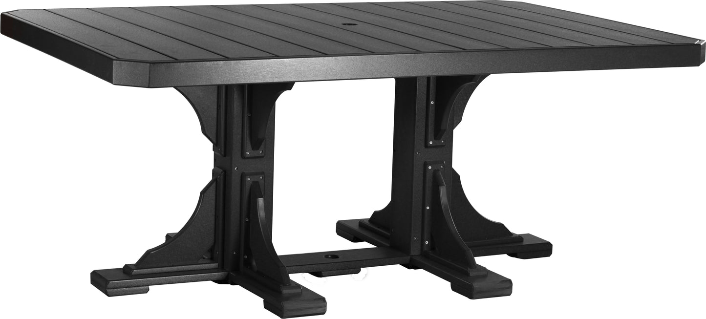 4' x 6' Rectangular Table Black / Dining Height