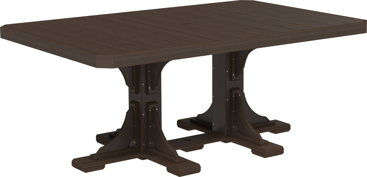 4' x 6' Rectangular Table Brazilian Walnut / Dining Height