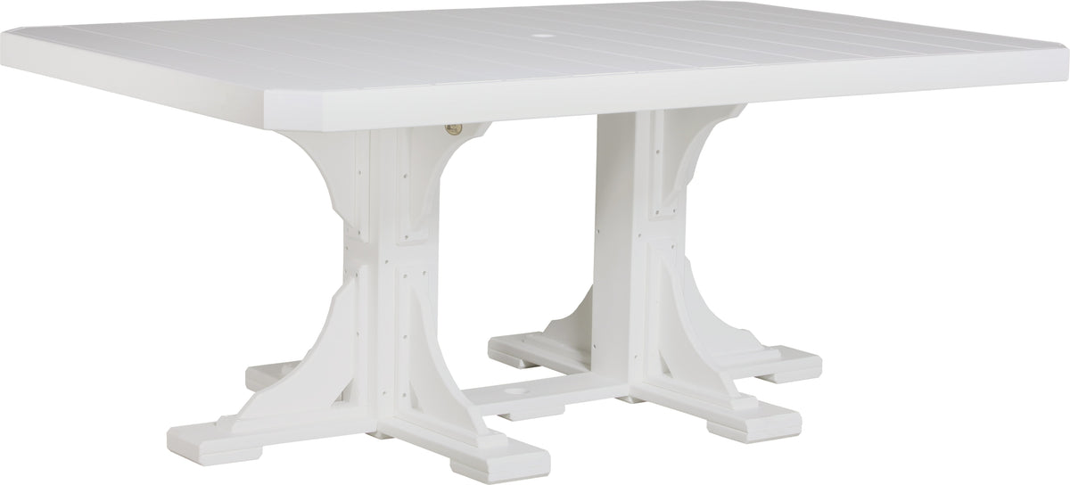 4' x 6' Rectangular Table White / Dining Height