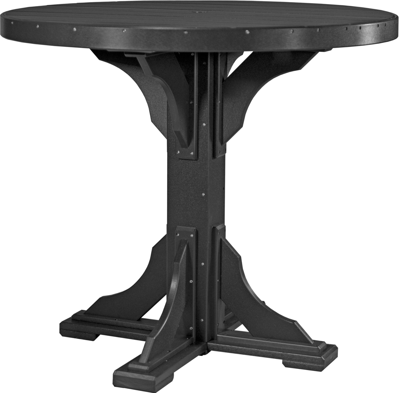 4' Round Table Black / Bar Height
