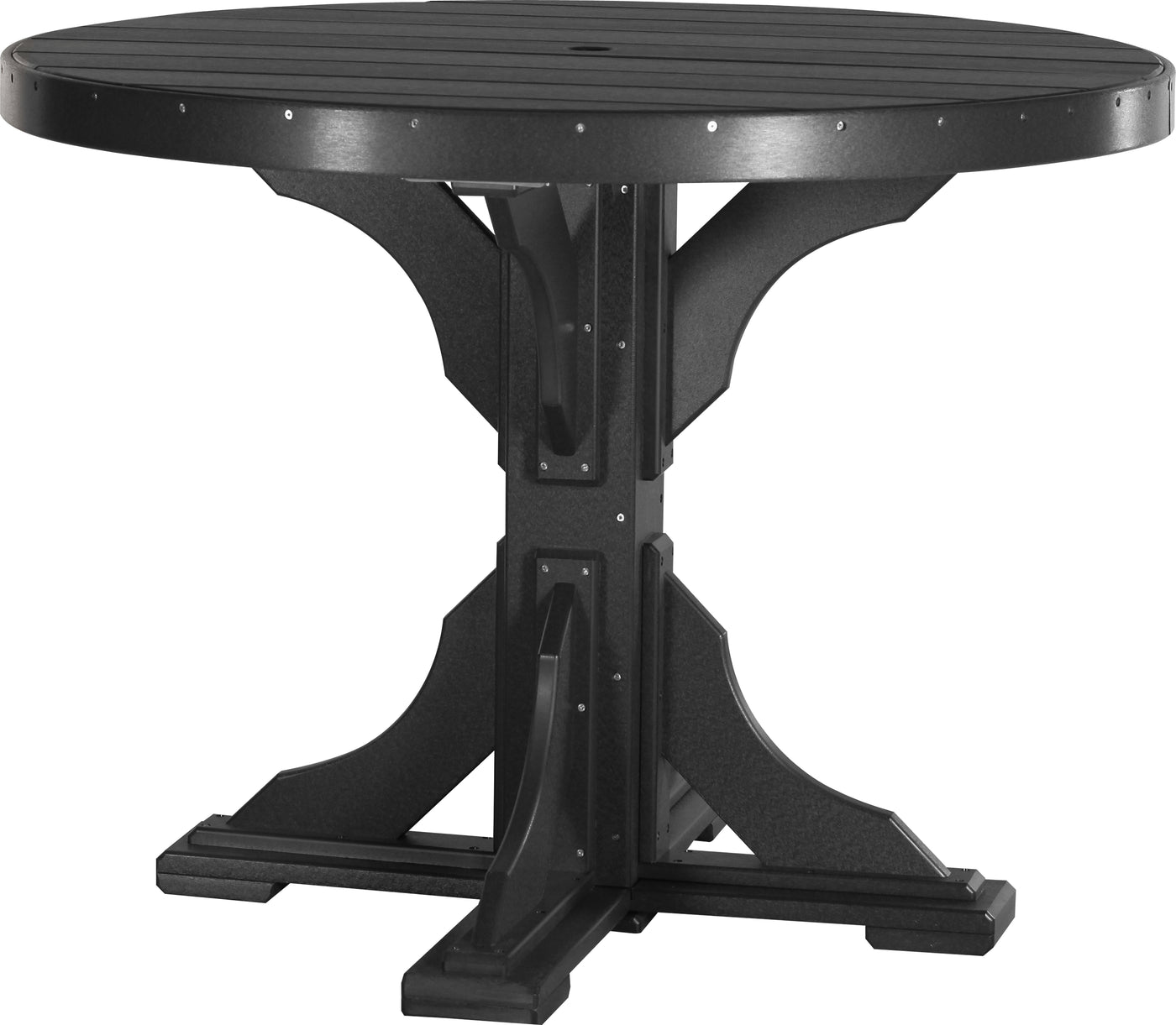 4' Round Table Black / Counter Height