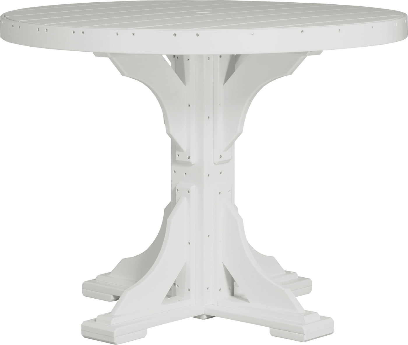 4' Round Table White / Counter Height