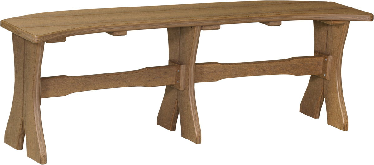 52" Table Bench Antique Mahogany