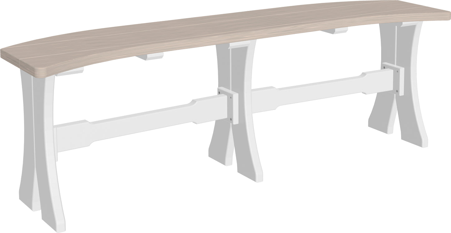 52" Table Bench Birch & White
