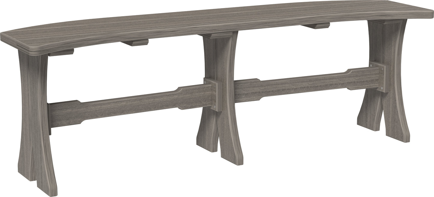 52" Table Bench Coastal Gray
