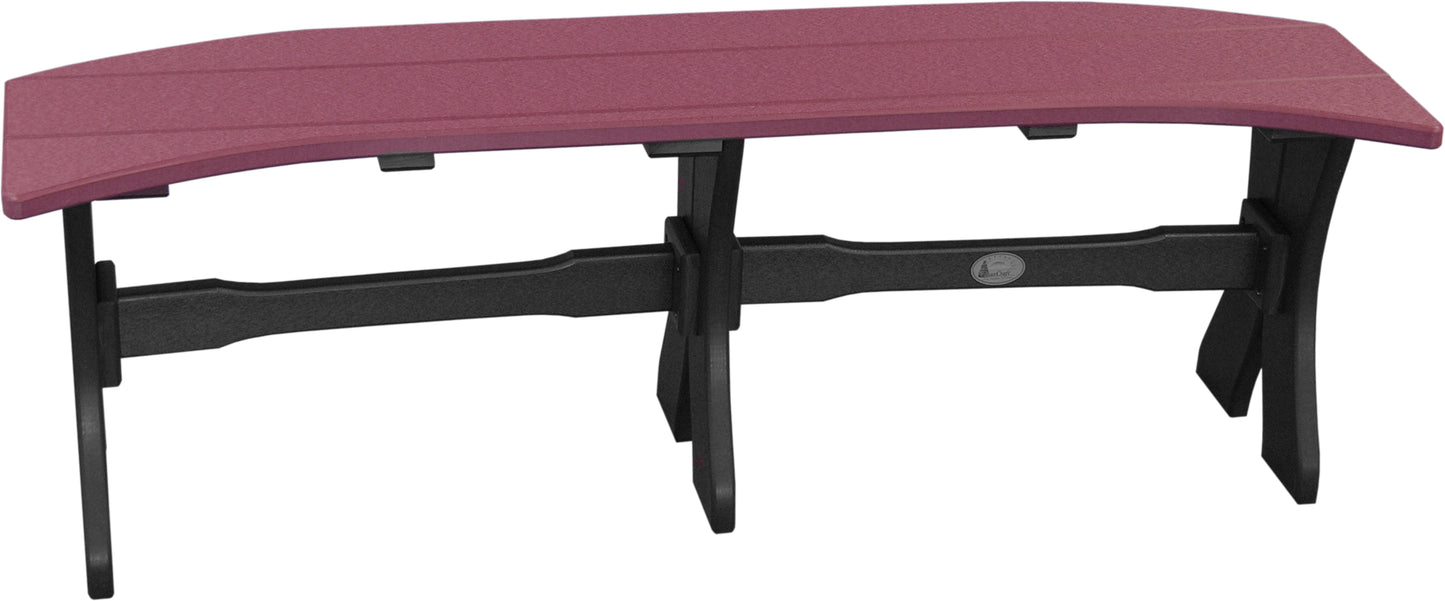 52" Table Bench Cherrywood & Black