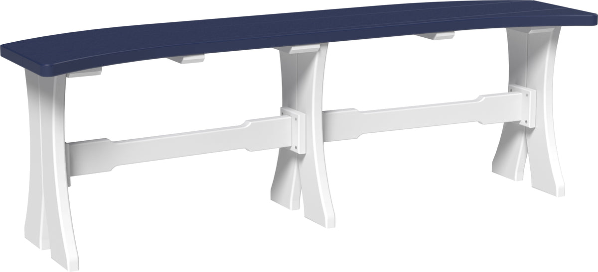 52" Table Bench Patriot Blue & White