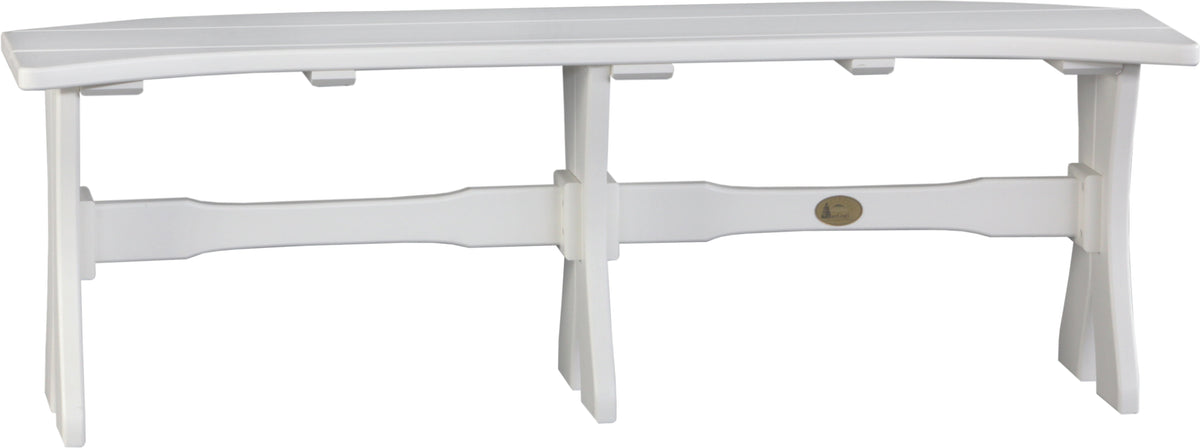 52" Table Bench White