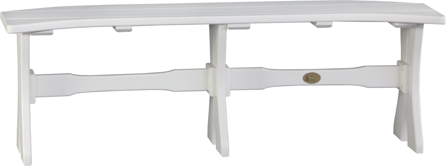 52" Table Bench White