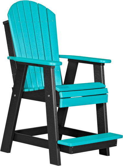 Adirondack Balcony Chair Aruba Blue & Black