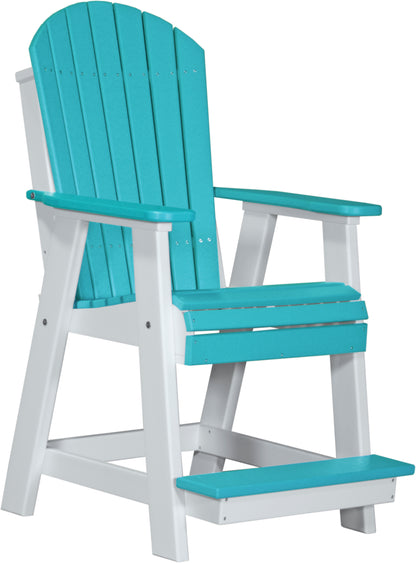 Adirondack Balcony Chair Aruba Blue & White