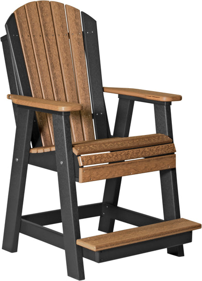 Adirondack Balcony Chair Antique Mahogany & Black