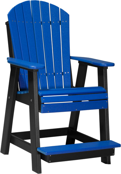 Adirondack Balcony Chair Blue & Black