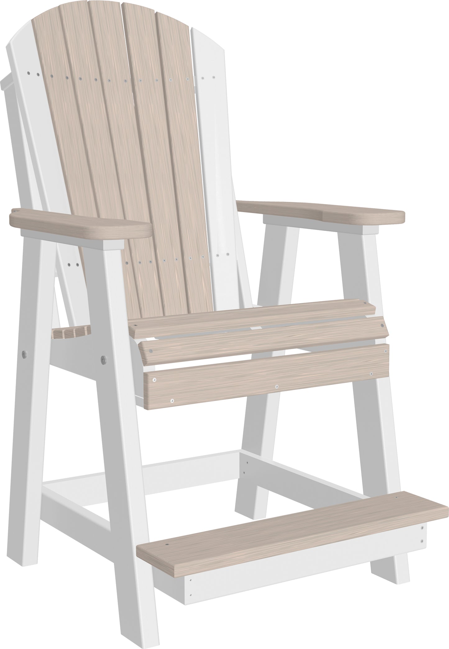 Adirondack Balcony Chair Birch & White