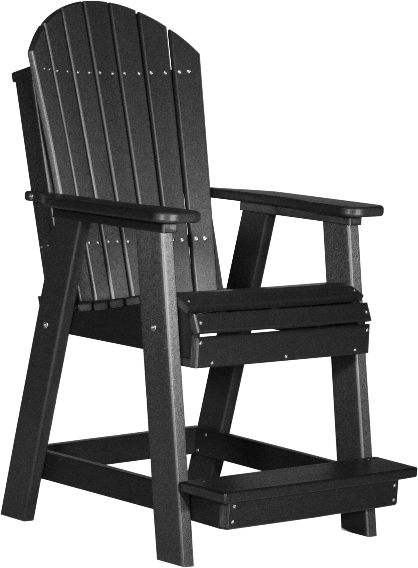 Adirondack Balcony Chair Black