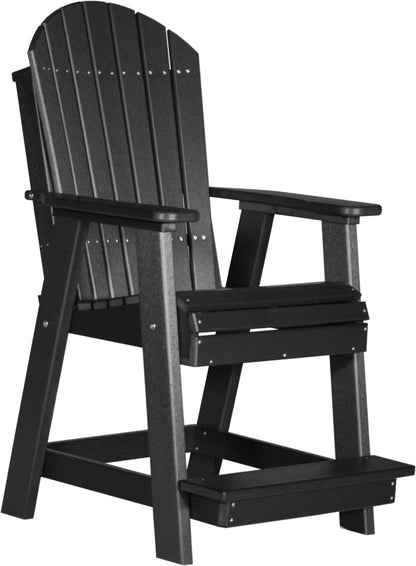 Adirondack Balcony Chair Black