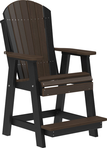 Adirondack Balcony Chair Brazilian Walnut & Black