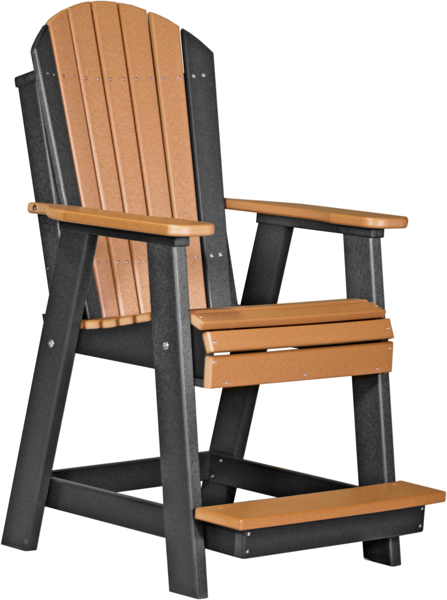 Adirondack Balcony Chair Cedar & Black