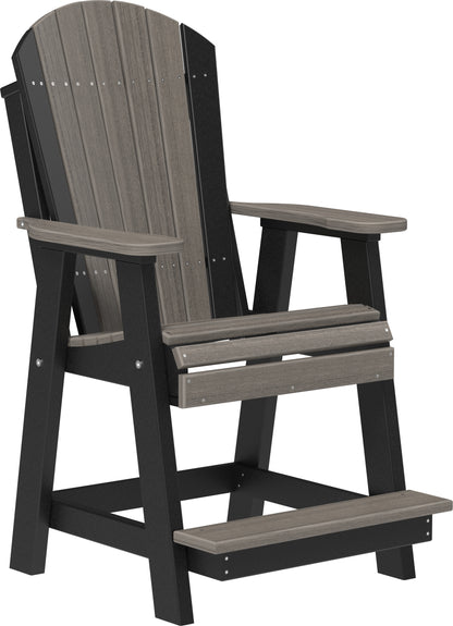 Adirondack Balcony Chair Coastal Gray & Black