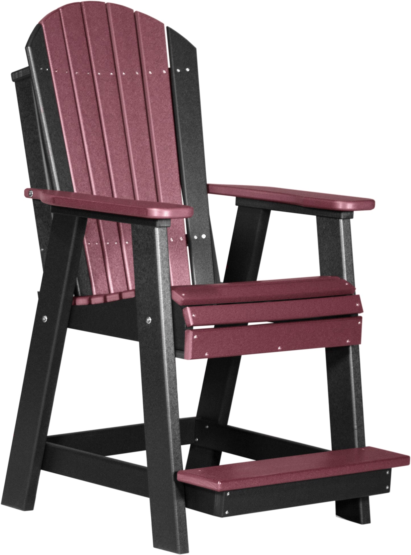 Adirondack Balcony Chair Cherrywood & Black